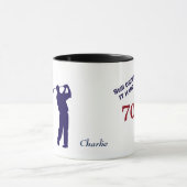Mug Anniversaire 70 Golfer (Centre)