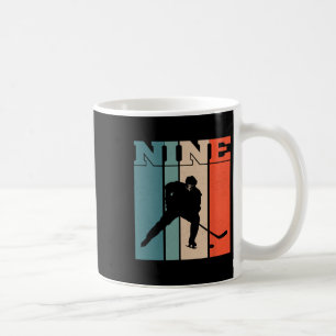 Mug Anniversaire 9 ans Hockey sur glace rétro Enfant 9
