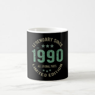 Mug anniversaire âgé de 31 ans 1990 Légende depuis 31e