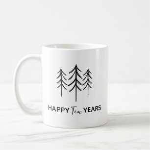 Mug Anniversaire Année Étain, Mari personnalisé 10