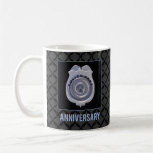 Mug Anniversaire avec le Département de police, Insign