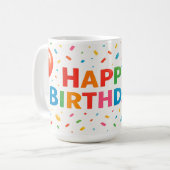 Mug Anniversaire Bash : Confetti Edition (Devant gauche)