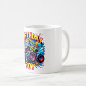 Mug Anniversaire Boy 5 - Camion Monster (Devant droit)