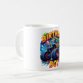 Mug Anniversaire Boy 5 - Camion Monster (Devant gauche)
