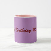 Mug Anniversaire cadeau pour les filles (Centre)