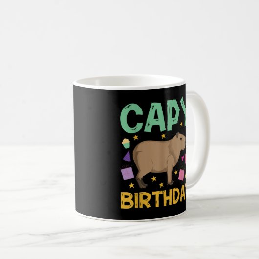 Mug Anniversaire Capy, Cappybara, Capybara (Devant droit)