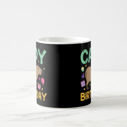 Mug Anniversaire Capy, Cappybara, Capybara (Centre)