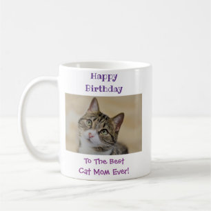 Mug Anniversaire Chat Maman Meilleur Jour Animal Photo