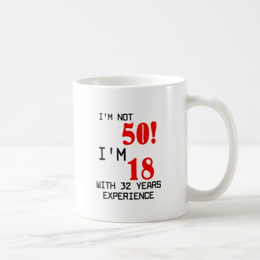 Mug Anniversaire cinquantième (Droite)