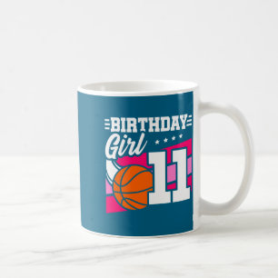 Mug Anniversaire de 11 ans Basket Anniversaire Fille d