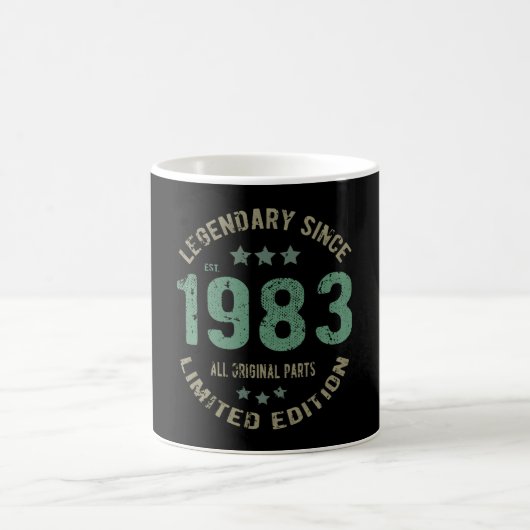 Mug anniversaire de 42 ans 1983 Légende 42e cadeau d'a (Centre)