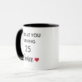 Mug Anniversaire de 50 ans personnalisé drôle (Devant gauche)