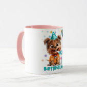 Mug Anniversaire de chien (Devant gauche)