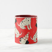 Mug Anniversaire de chien vintage (Centre)