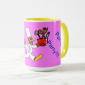 Mug Anniversaire de Ducky Chef Rose (Devant droit)