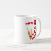 Mug Anniversaire de enfant de chaume et de balle de cr (Devant droit)