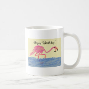 Mug Anniversaire de Flamant rose