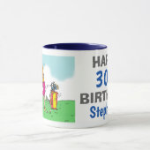 Mug Anniversaire de golfeuse (Centre)