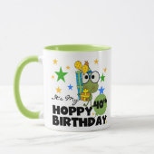 Mug Anniversaire de houblon de Froggie quarantième (Gauche)