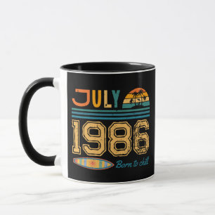 Mug Anniversaire de juillet année personnalisée
