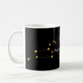 Mug Anniversaire de la constellation d'étoile en or no (Gauche)