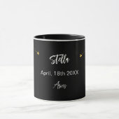 Mug Anniversaire de la constellation d'étoiles Black g (Centre)