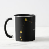 Mug Anniversaire de la constellation d'étoiles Black g (Gauche)