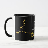 Mug Anniversaire de la constellation d'étoiles Pisces (Gauche)