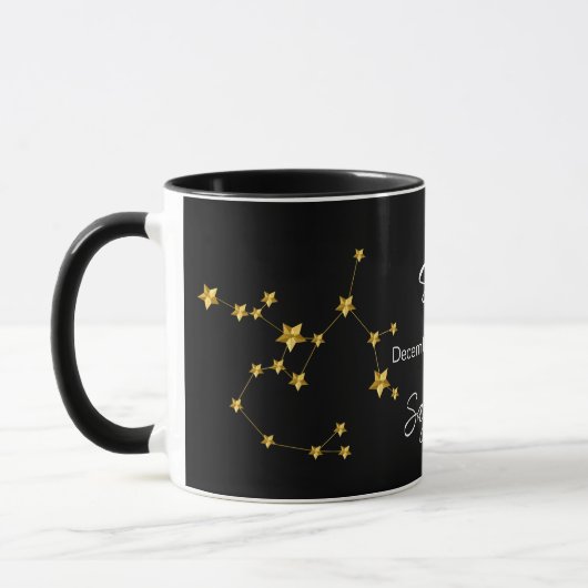 Mug Anniversaire de la constellation d'étoiles Sagitta (Gauche)