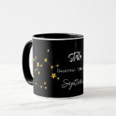 Mug Anniversaire de la constellation d'étoiles Sagitta (Devant gauche)