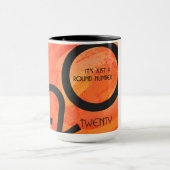 Mug Anniversaire de la décennie orange (Centre)