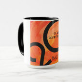 Mug Anniversaire de la décennie orange (Devant gauche)