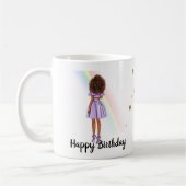 Mug Anniversaire de la femme afro-américaine"Mug (Gauche)