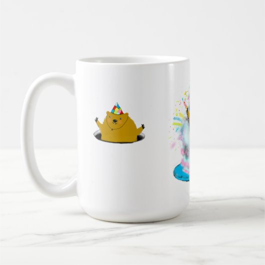 Mug Anniversaire de la marmotte (Gauche)