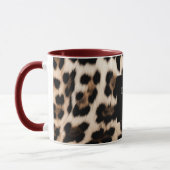 Mug Anniversaire de l'animal léopard crème (Gauche)