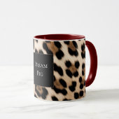 Mug Anniversaire de l'animal léopard crème (Devant droit)