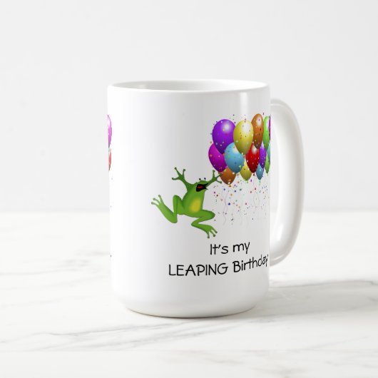 Mug Anniversaire de l'année bissextile (Devant droit)