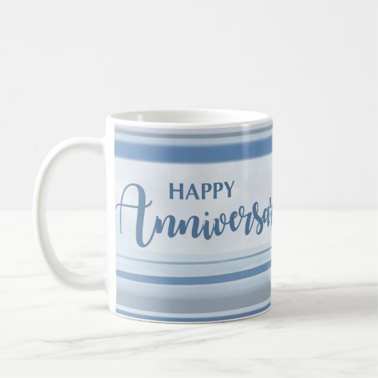Mug Anniversaire de l'employé commercial Aquarelle gri (Gauche)