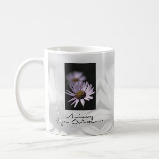Mug Anniversaire de l'ordination, Aster (Gauche)