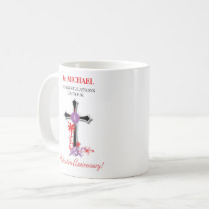 Mug Anniversaire de l'ordre du prêtre Croix noire