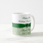 Mug Anniversaire de mariage de damassé (Devant droit)