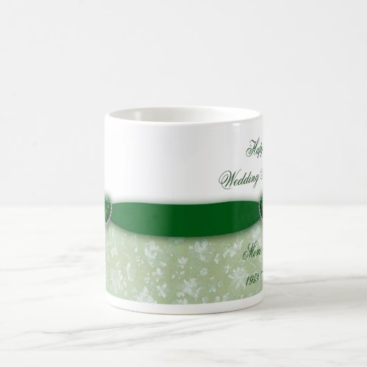 Mug Anniversaire de mariage de damassé (Centre)