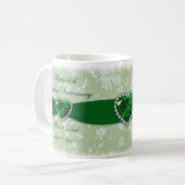 Mug Anniversaire de mariage de damassé (Devant gauche)