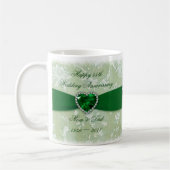 Mug Anniversaire de mariage de damassé (Gauche)