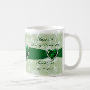 Mug Anniversaire de mariage de damassé