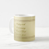 Mug Anniversaire de mariage d'or cinquantième de (Devant gauche)