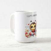 Mug Anniversaire de Pilote Abeille (Devant gauche)