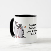 Mug Anniversaire de pingouin cinquantième (Devant gauche)