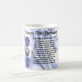 Mug Anniversaire de poème de frère soixante-dixième (Centre)