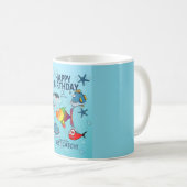 Mug Anniversaire de Poisson Drôle (Devant droit)